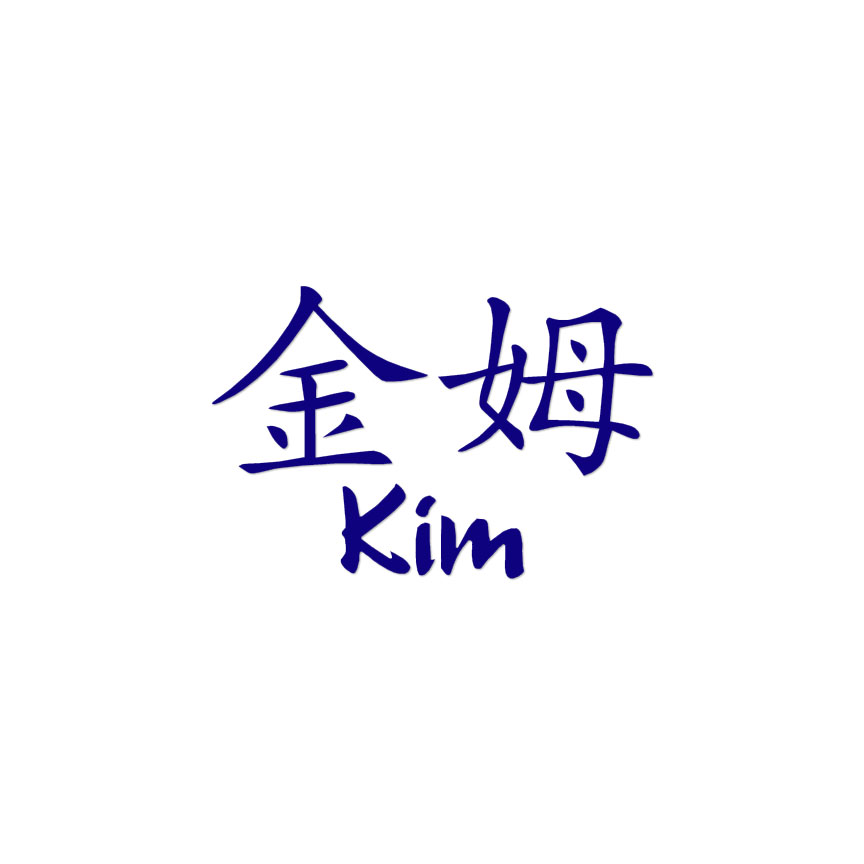 Chinese Symbol Kim Name - Decal Sticker - Multiple Colors & Sizes